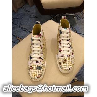 Top Quality CHRISTIAN LOUBOUTIN Lou Spikes Orlato studded sneakers CL1015