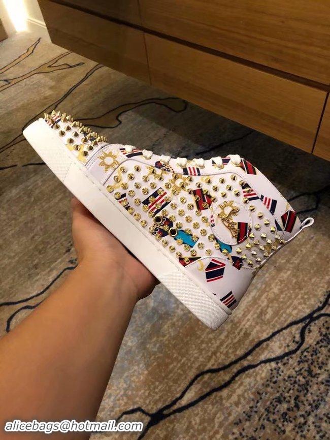 Top Quality CHRISTIAN LOUBOUTIN Lou Spikes Orlato studded sneakers CL1015