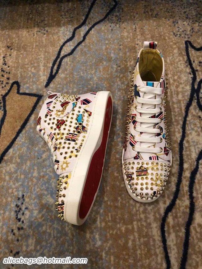 Top Quality CHRISTIAN LOUBOUTIN Lou Spikes Orlato studded sneakers CL1015