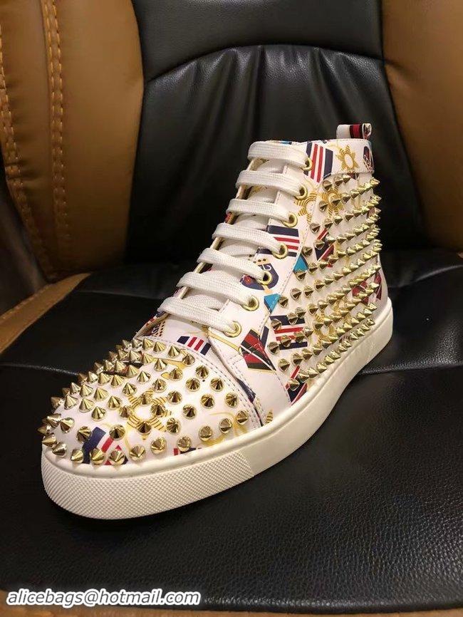 Top Quality CHRISTIAN LOUBOUTIN Lou Spikes Orlato studded sneakers CL1015