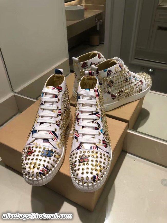 Top Quality CHRISTIAN LOUBOUTIN Lou Spikes Orlato studded sneakers CL1015