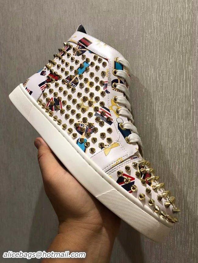 Top Quality CHRISTIAN LOUBOUTIN Lou Spikes Orlato studded sneakers CL1015