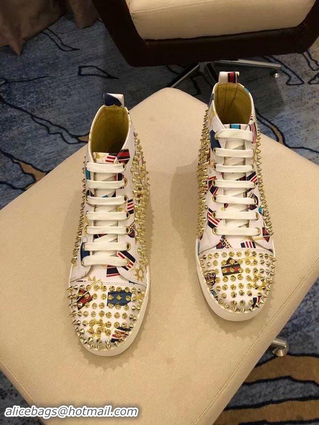 Top Quality CHRISTIAN LOUBOUTIN Lou Spikes Orlato studded sneakers CL1015