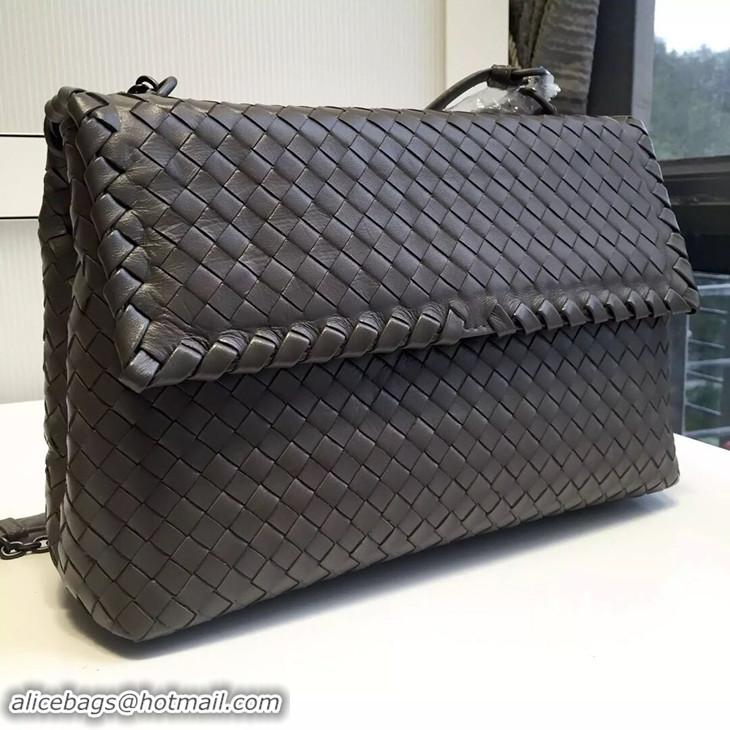 Top Quality Bottega Veneta Large Olimpia Bag In Intrecciato Nappa B428011 Coffee