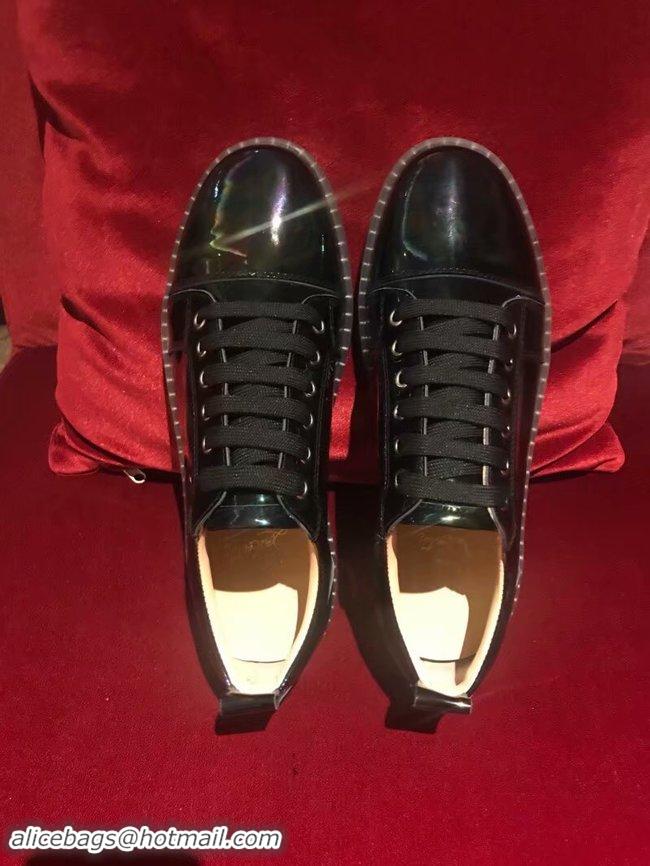 Imitation Bulk CHRISTIAN LOUBOUTIN Pik Boat glitter leather sneakers CL1045