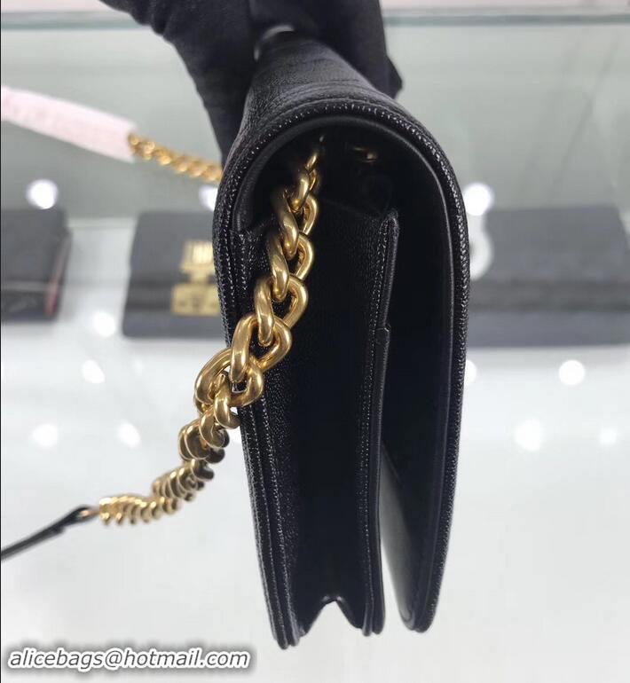 Best Luxury Chanel Caviar Leather Boy Wallet On Chain WOC Bag A81969 Black 2019