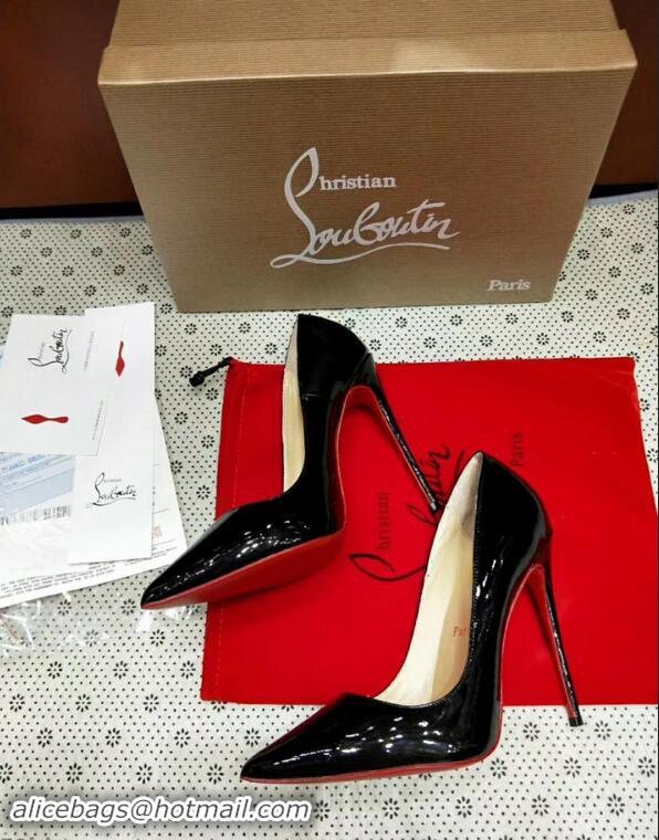 Luxurious Cheap Christian Louboutin So Kate Patent Red Sole Pumps CL8221 Black