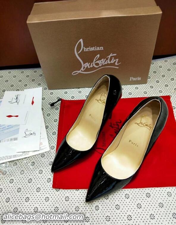 Luxurious Cheap Christian Louboutin So Kate Patent Red Sole Pumps CL8221 Black