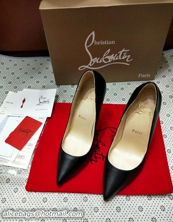 Most Popular Christian Louboutin So Kate Patent Red Sole lambskin Pumps CL9221 Black