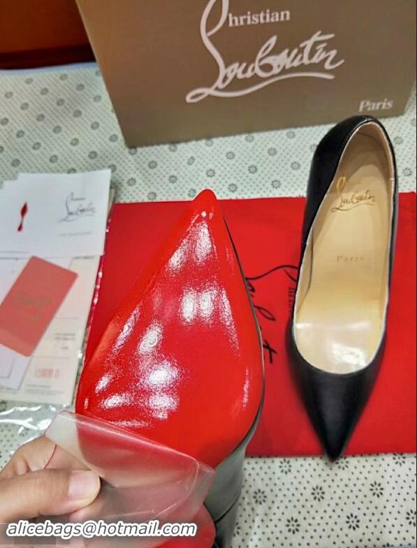 Most Popular Christian Louboutin So Kate Patent Red Sole lambskin Pumps CL9221 Black