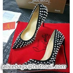 Lowest Price Christian Louboutin Glitter Multi Pigalle Spikes Pumps CL9874 Black