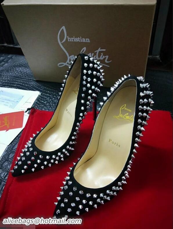 Lowest Price Christian Louboutin Glitter Multi Pigalle Spikes Pumps CL9874 Black