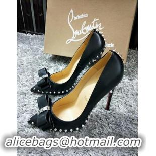 Lowest Cost Christian Louboutin Women's Lucifer Spikes Bow Pumps CL9845 Black