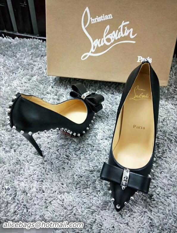 Lowest Cost Christian Louboutin Women's Lucifer Spikes Bow Pumps CL9845 Black