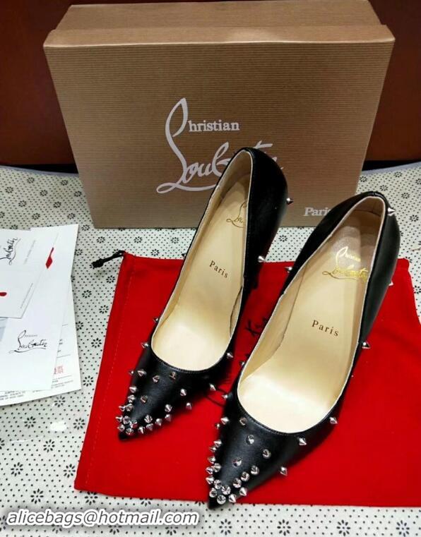 Buy Cheapest Christian Louboutin Point-toe Degraspike pumps CL9852 Black