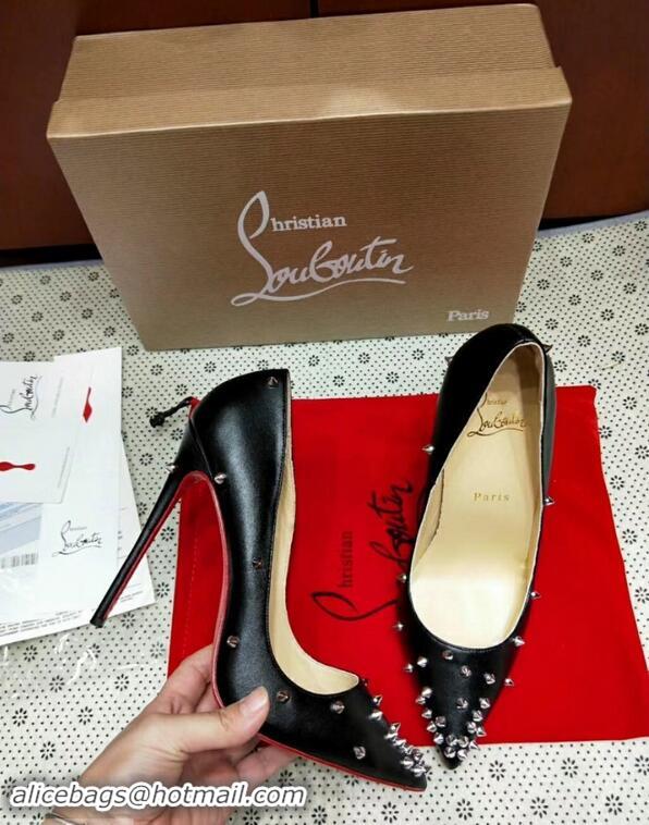 Buy Cheapest Christian Louboutin Point-toe Degraspike pumps CL9852 Black