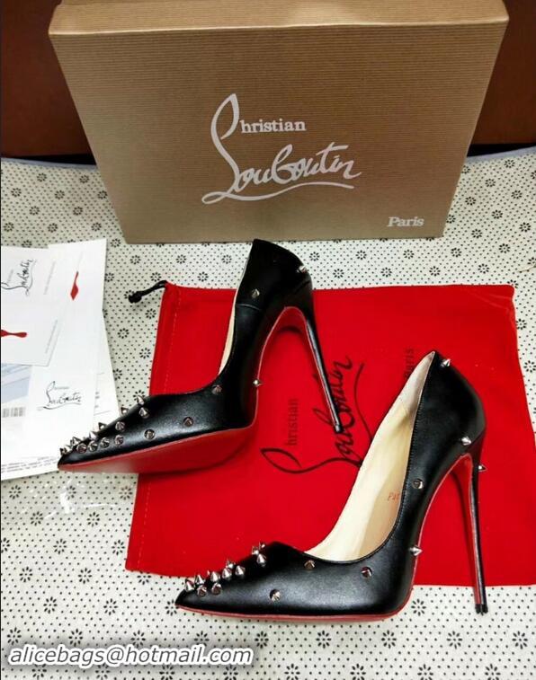 Buy Cheapest Christian Louboutin Point-toe Degraspike pumps CL9852 Black