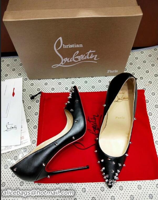 Buy Cheapest Christian Louboutin Point-toe Degraspike pumps CL9852 Black