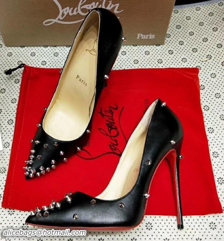 Buy Cheapest Christian Louboutin Point-toe Degraspike pumps CL9852 Black