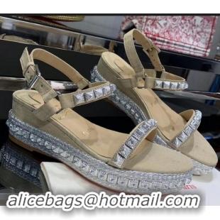 Top Design Christian Louboutin 60MM Pyraclou Rockstud Wedges CL9707