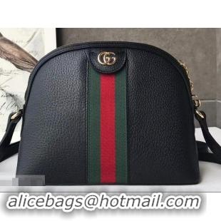 Luxury Gucci Web Ophidia Small Shoulder Bag 499621 Leather Black 2019