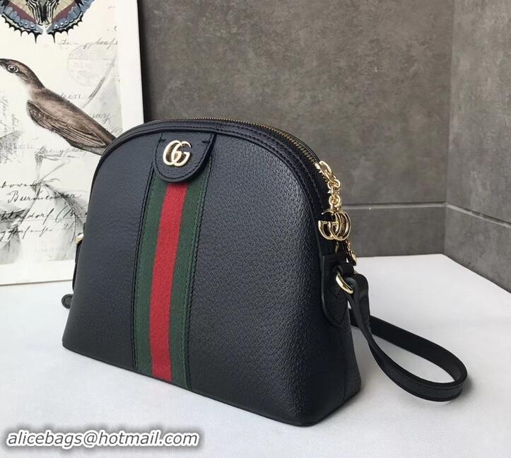 Luxury Gucci Web Ophidia Small Shoulder Bag 499621 Leather Black 2019