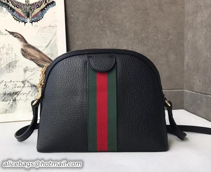 Luxury Gucci Web Ophidia Small Shoulder Bag 499621 Leather Black 2019