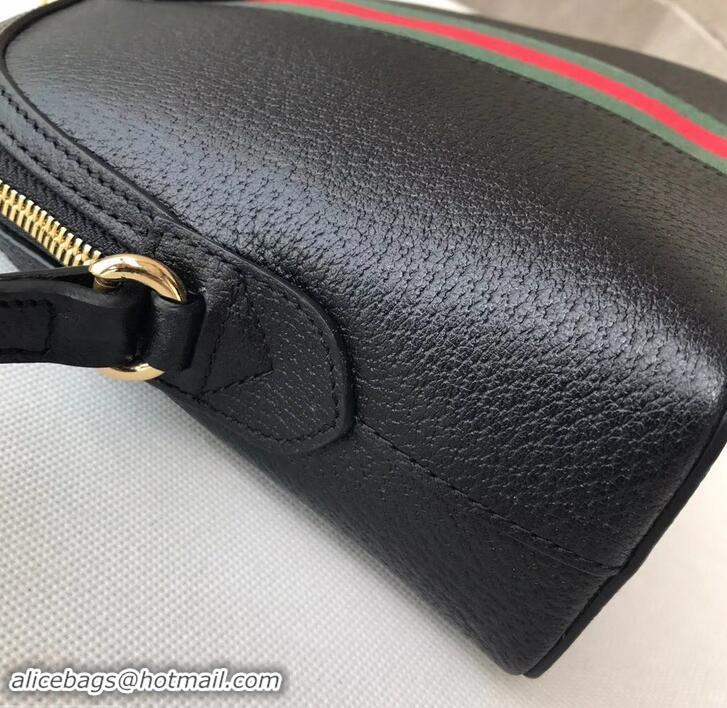 Luxury Gucci Web Ophidia Small Shoulder Bag 499621 Leather Black 2019