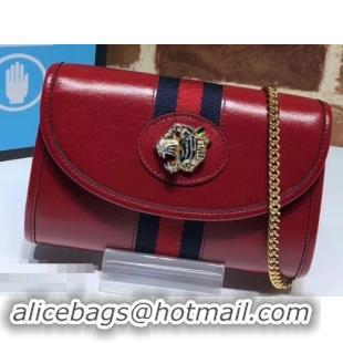 Fashion Gucci Vintage Web Rajah Chain Mini Bag 573797 Leather Red 2019