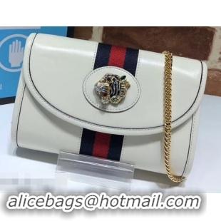 Best Quality Gucci Vintage Web Rajah Chain Mini Bag 573797 Leather White 2019