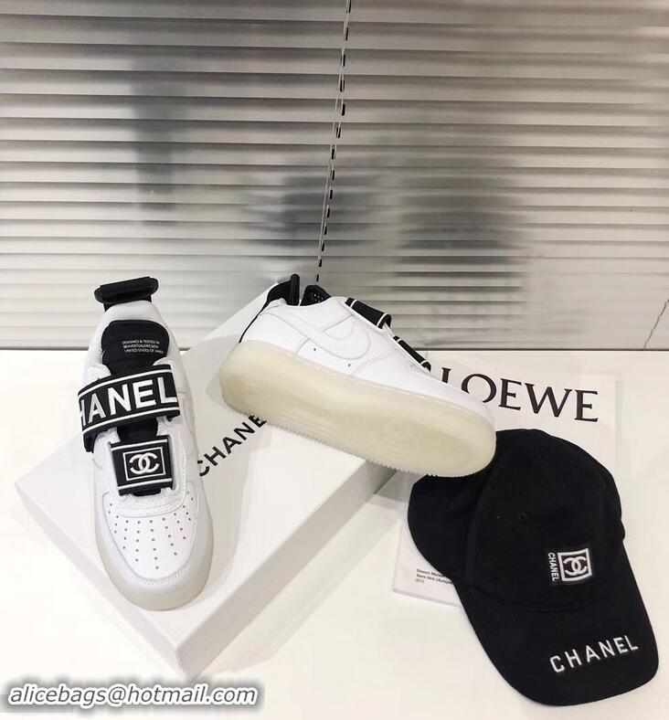 Discount Chanel x Nike Vintage Logo Sneakers G96418 White 2019