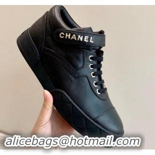 Low Price Chanel Lambskin Sneakers G34967 Black 2019