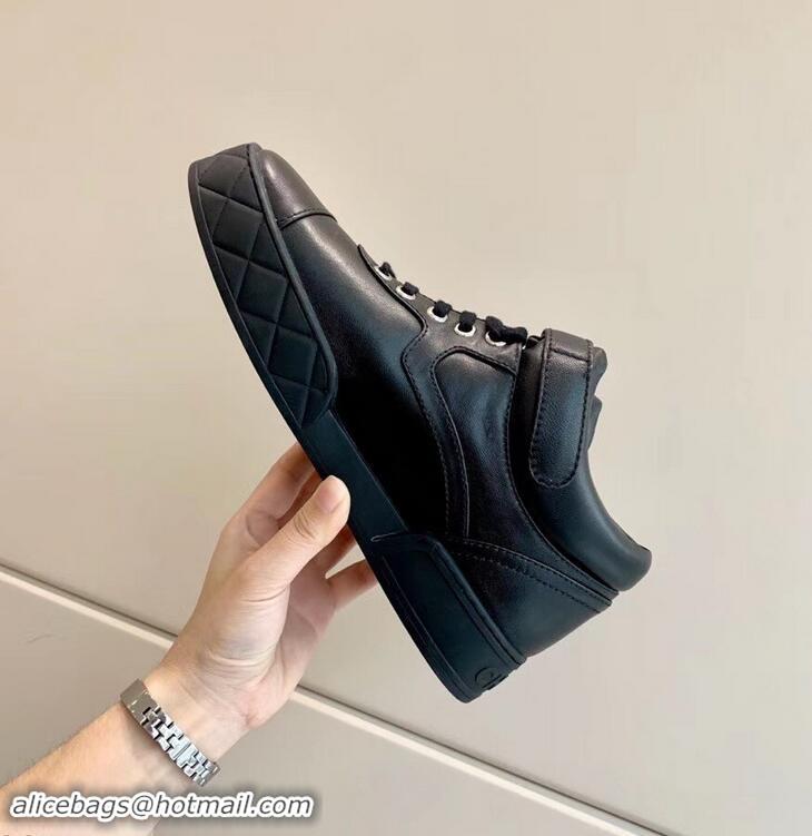 Low Price Chanel Lambskin Sneakers G34967 Black 2019