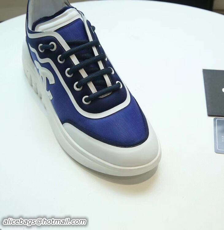 Free Shipping Chanel Mesh and Lycra Sneakers G34763 Blue 2019