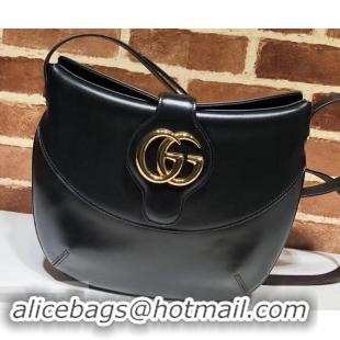 Practical Gucci Double G Arli Medium Shoulder Bag 568857 Black 2019