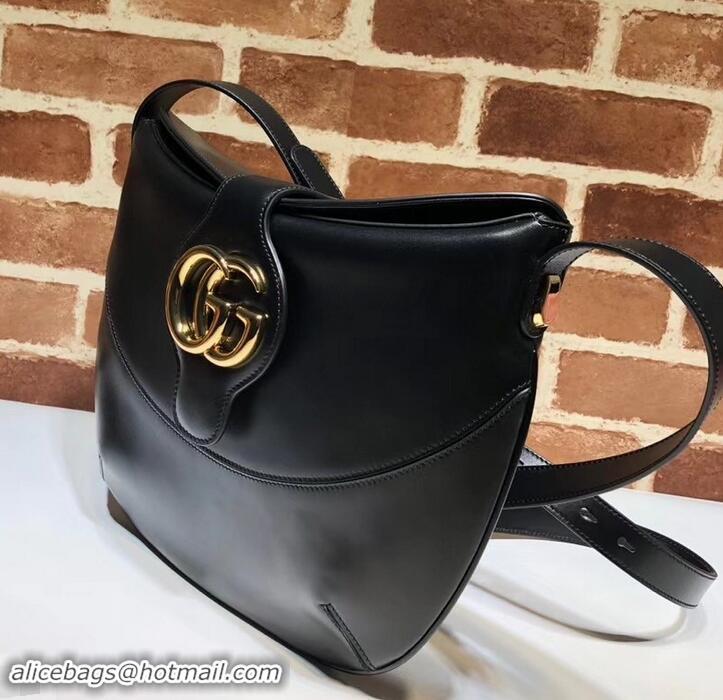 Practical Gucci Double G Arli Medium Shoulder Bag 568857 Black 2019