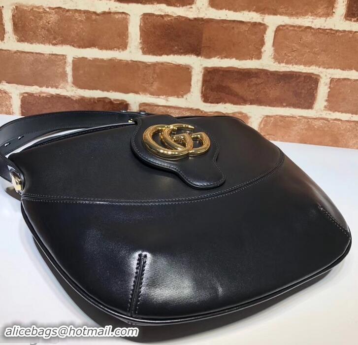 Practical Gucci Double G Arli Medium Shoulder Bag 568857 Black 2019