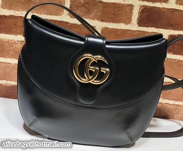 Practical Gucci Double G Arli Medium Shoulder Bag 568857 Black 2019