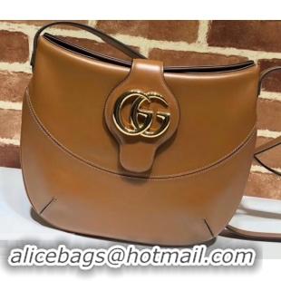 Low Price Gucci Double G Arli Medium Shoulder Bag 568857 Brown 2019