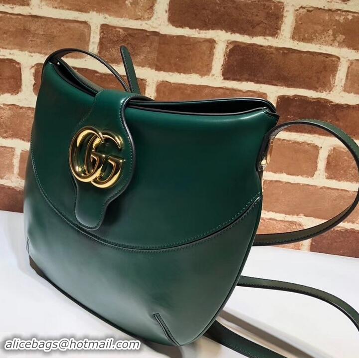 Low Cost Gucci Double G Arli Medium Shoulder Bag 568857 Green 2019