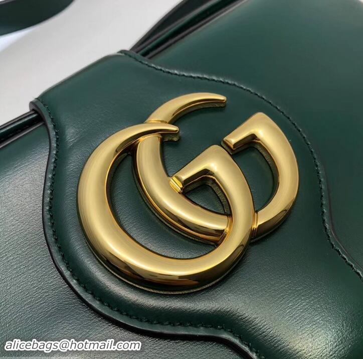 Low Cost Gucci Double G Arli Medium Shoulder Bag 568857 Green 2019