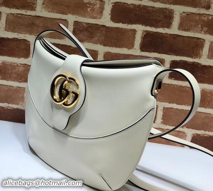 New Fashion Gucci Double G Arli Medium Shoulder Bag 568857 White 2019