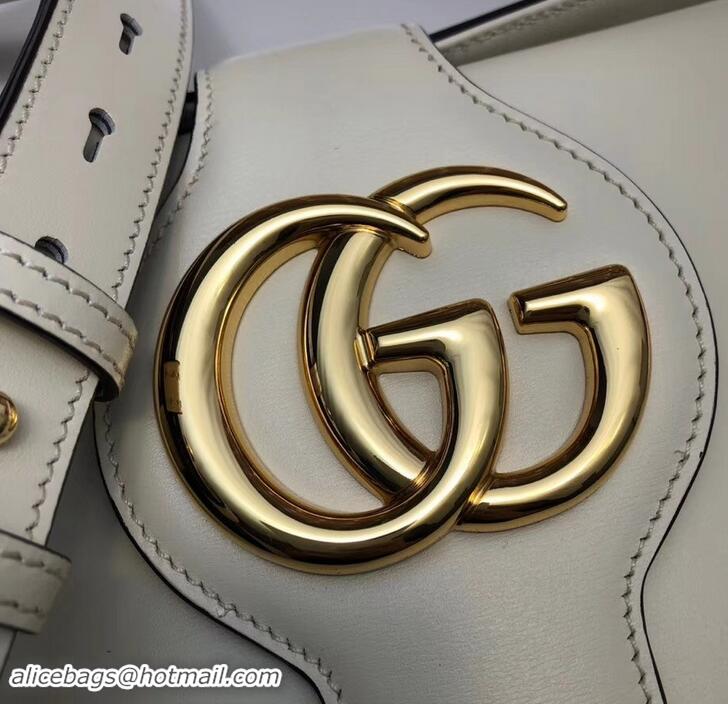 New Fashion Gucci Double G Arli Medium Shoulder Bag 568857 White 2019