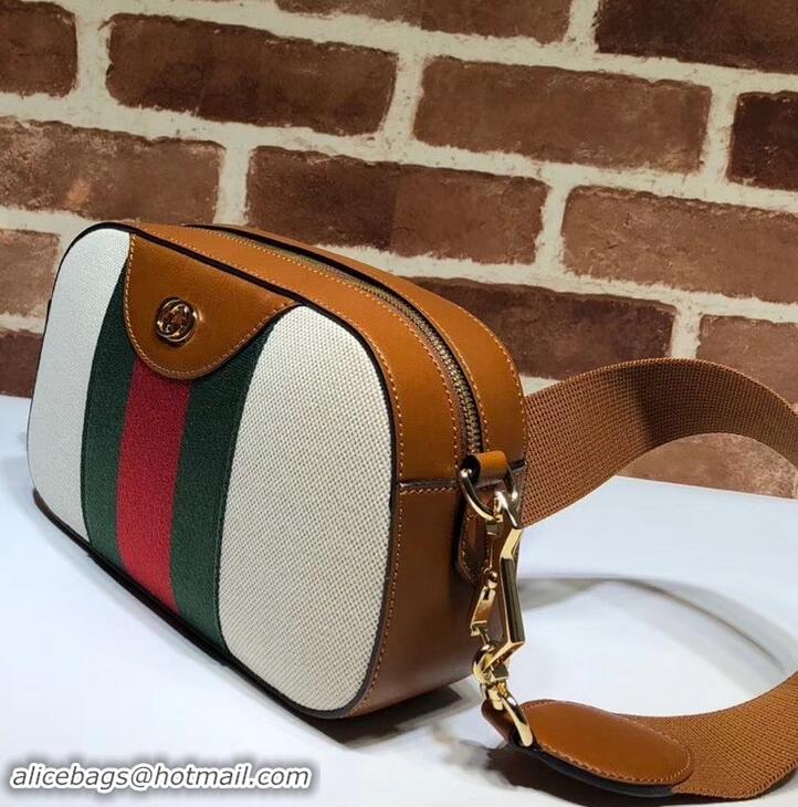 Cheap Gucci Web Vintage Canvas Shoulder Bag 575073 Beige 2019 