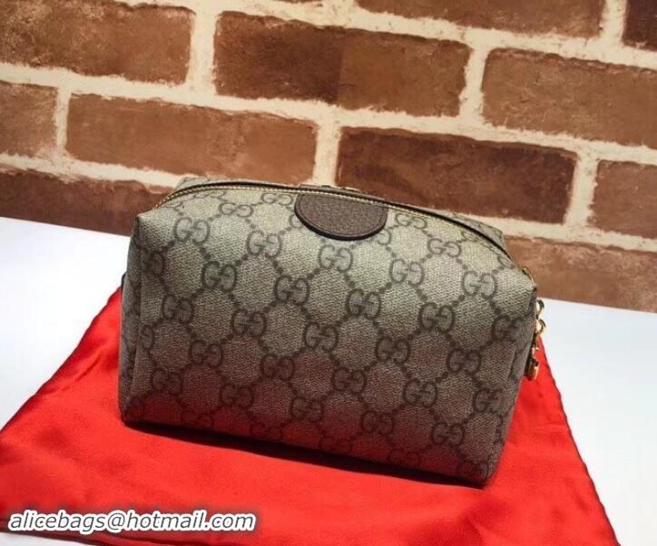 Stylish Gucci Double G Ophidia GG Cosmetic Case 548393 Coffee 2019