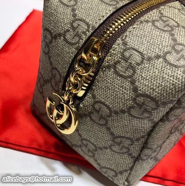 Stylish Gucci Double G Ophidia GG Cosmetic Case 548393 Coffee 2019