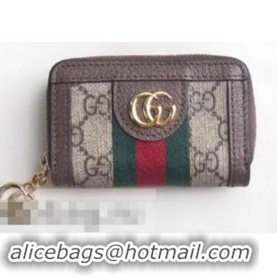 Classic Gucci Web Ophidia GG Key Case 523157 Coffee 2019