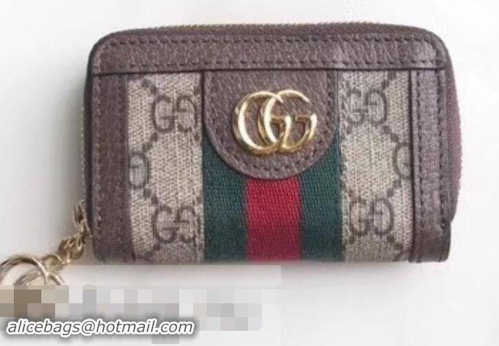 Classic Gucci Web Ophidia GG Key Case 523157 Coffee 2019