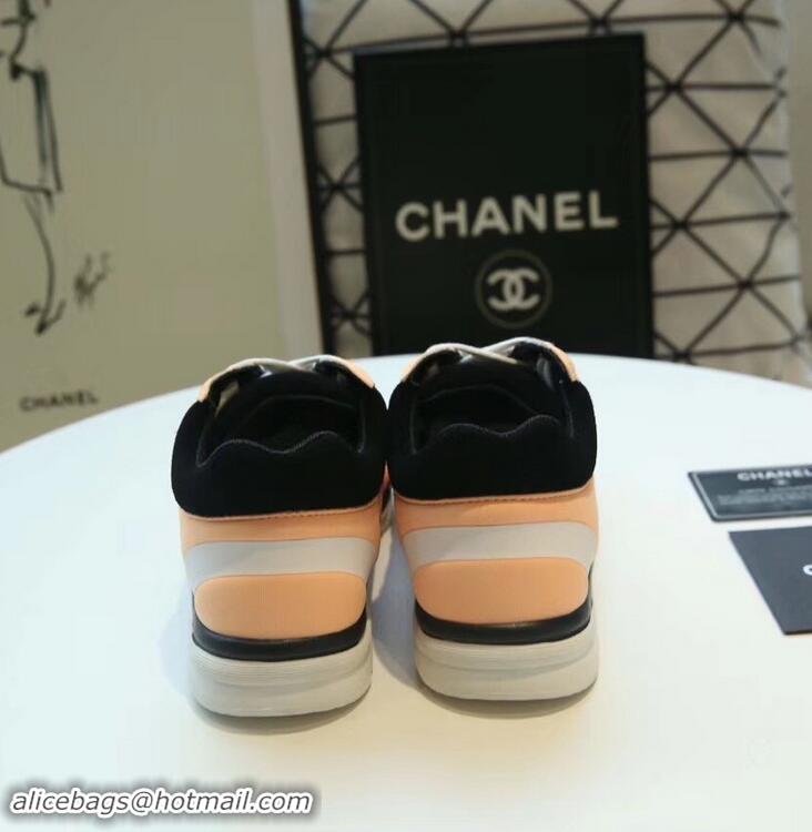 Popular Style Chanel Lycra Sneakers G34765 Nude Pink 2019