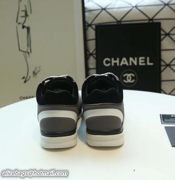 Traditional Discount Chanel Lycra Sneakers G34765 Gray 2019